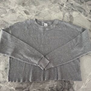 TNA Grey Waffle Long Sleeve